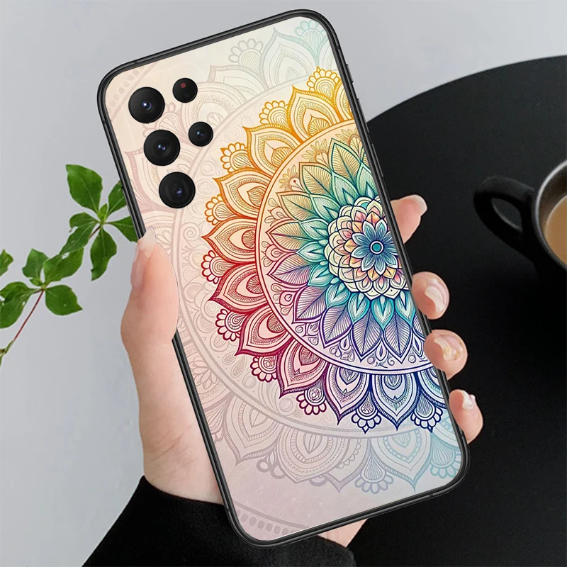 

Mandala Phone Case For Samsung Galaxy S25 S24 S23 S22 S21 Ultra S24 S23 S22 S21 S25 Plus S24 S20 FE