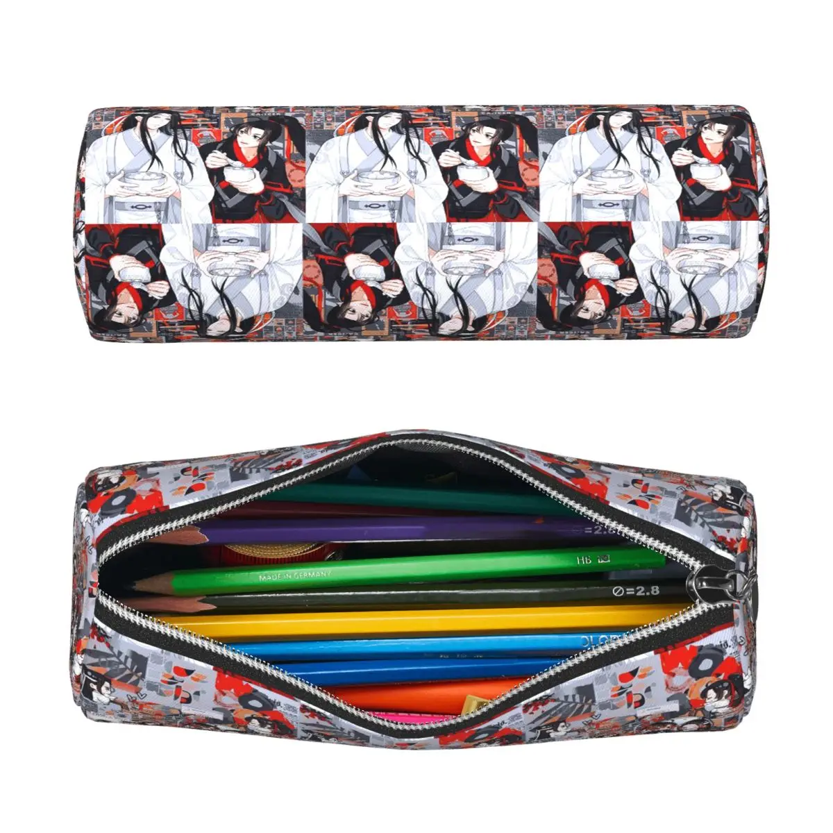 The Untamed WangXian Bunny Mo Dao Zu Shi Pencil Case for Students Gifts Cylinder Pen Box Pencil Bag Pen Holder