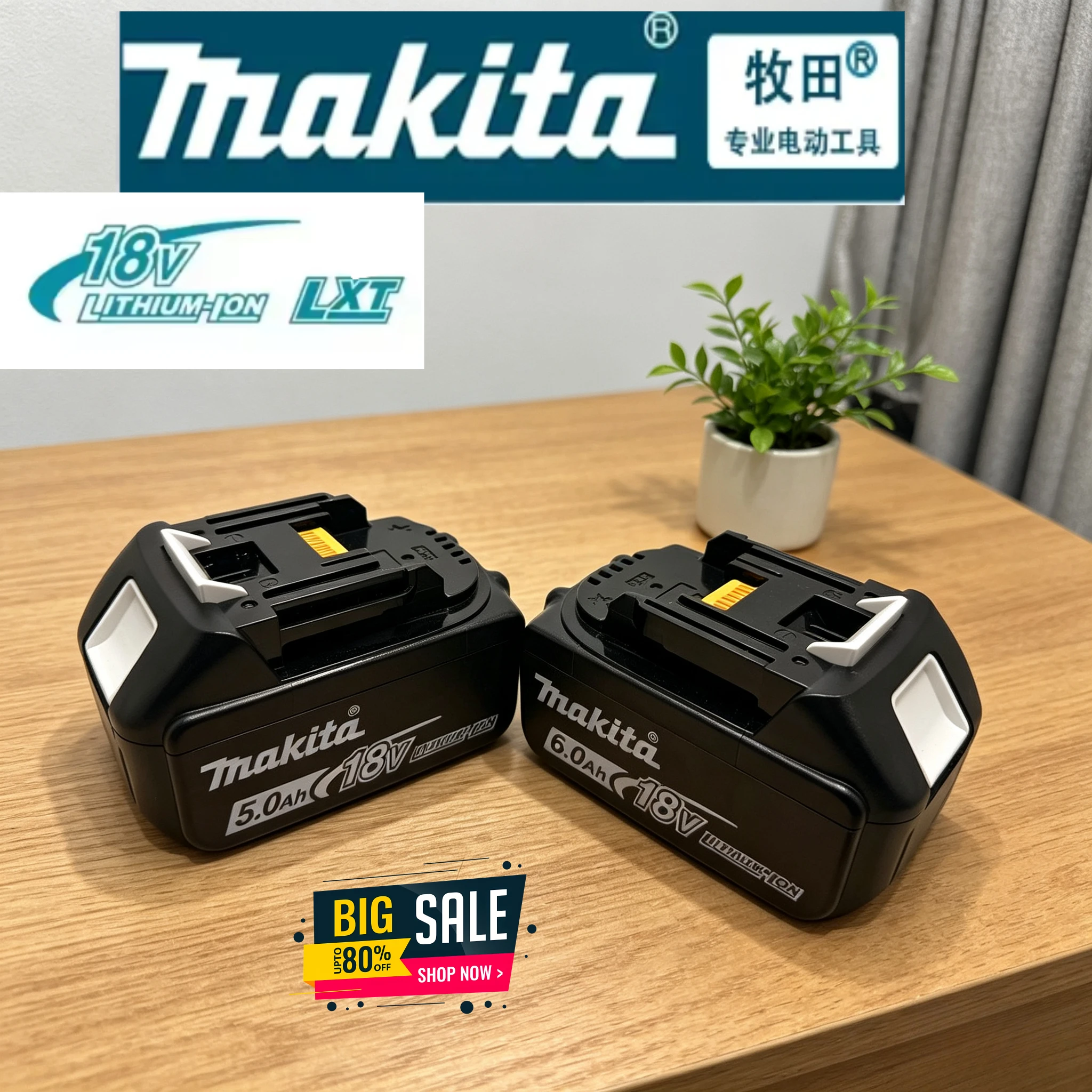 

Original Makita 18V Rechargeable Battery 6.0Ah BL1860 BL1860B BL1840 BL1840B BL1850 BL1850B For Makita Power Tools