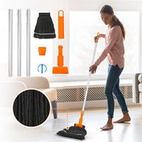 Baban Cotton Thread Mops Light Aluminum Handle Manually Dehydration Mops Circular Household Cleaning Mops Floor Cleaning 1.7m