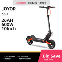 JOYOR S8 Folding Electric Scooter 600W Motor 10 Inch Tire E-Scooter48V 26Ah Battery 45km/h Speed 60-90km Range Endurance