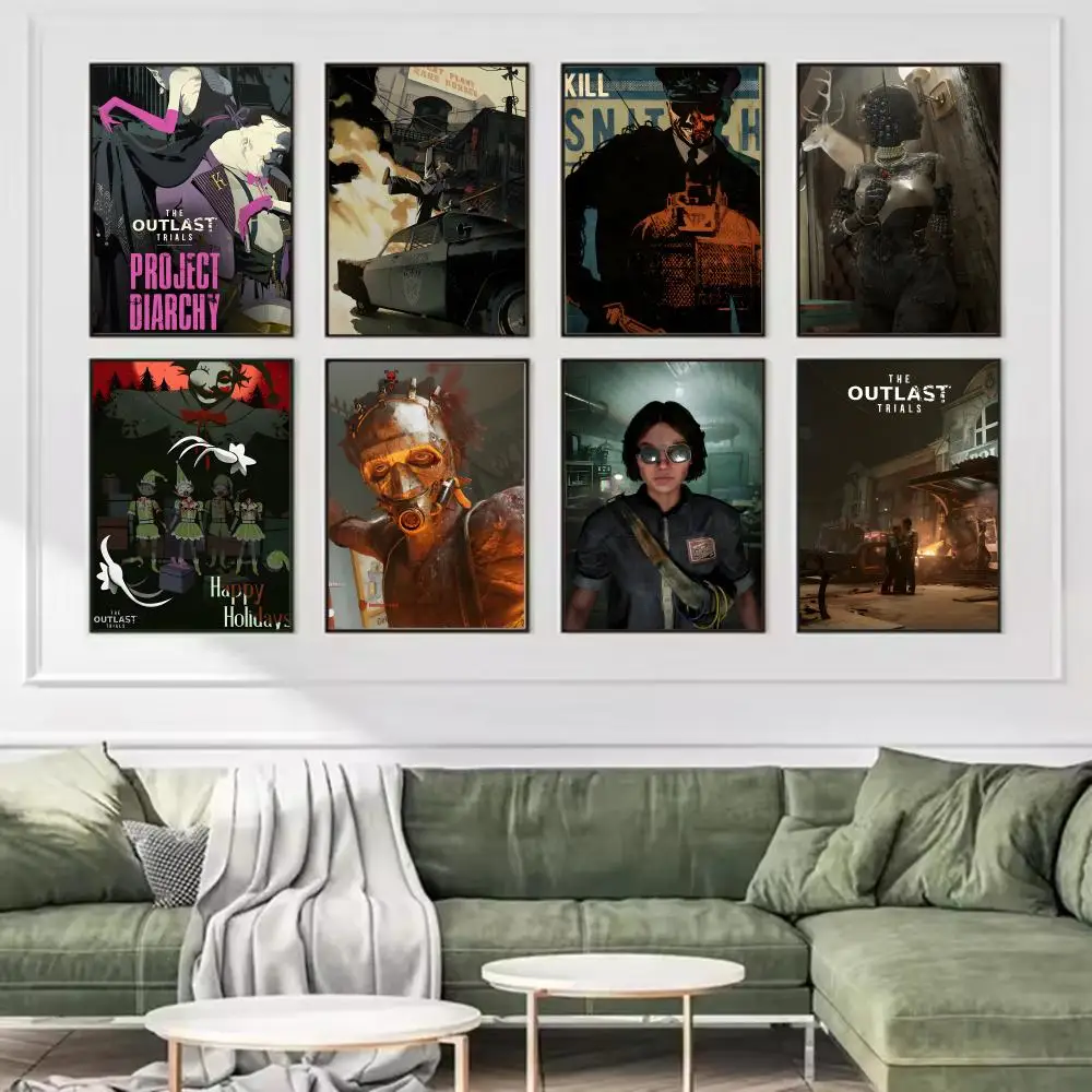 Video Game T-The Outlast Trials Poster Trendy And Easy-to-Apply Wall Art Stickers For Home Decor And Dorm Room Walls