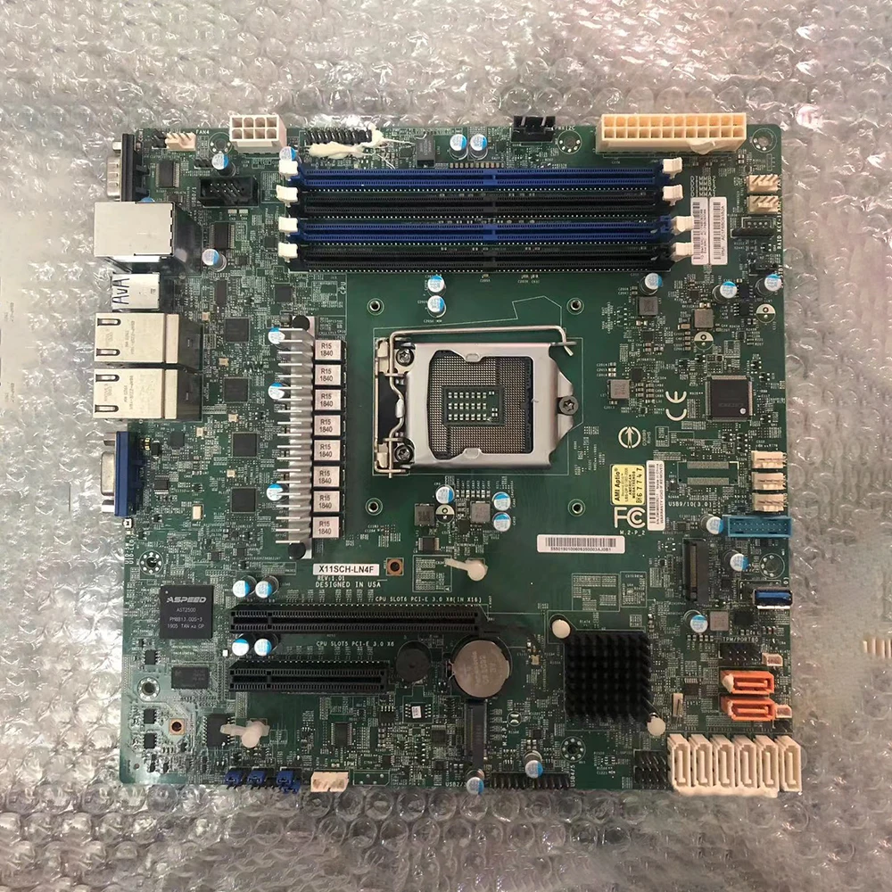 Per la scheda madre del server Supermicro X11SCH-LN4F 8a/9a generazione. Processore Core i3 Xeon E-2100/2200 presa singola LGA1151