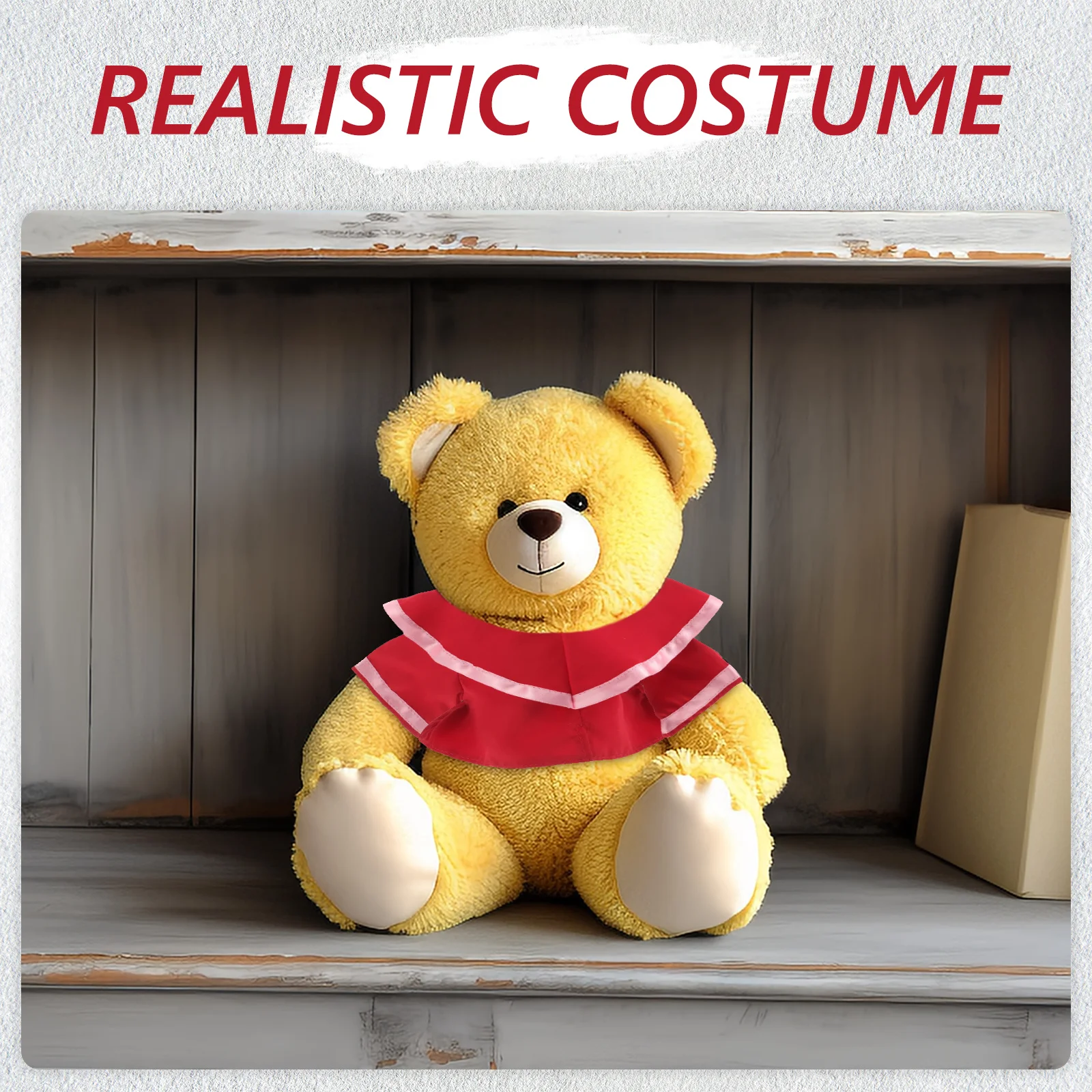 

1Set Graduation Season Outfit 30cm Stuffed Animal Mini Gown Cap Tassel Party Decoration Keepsake Costume Accessory