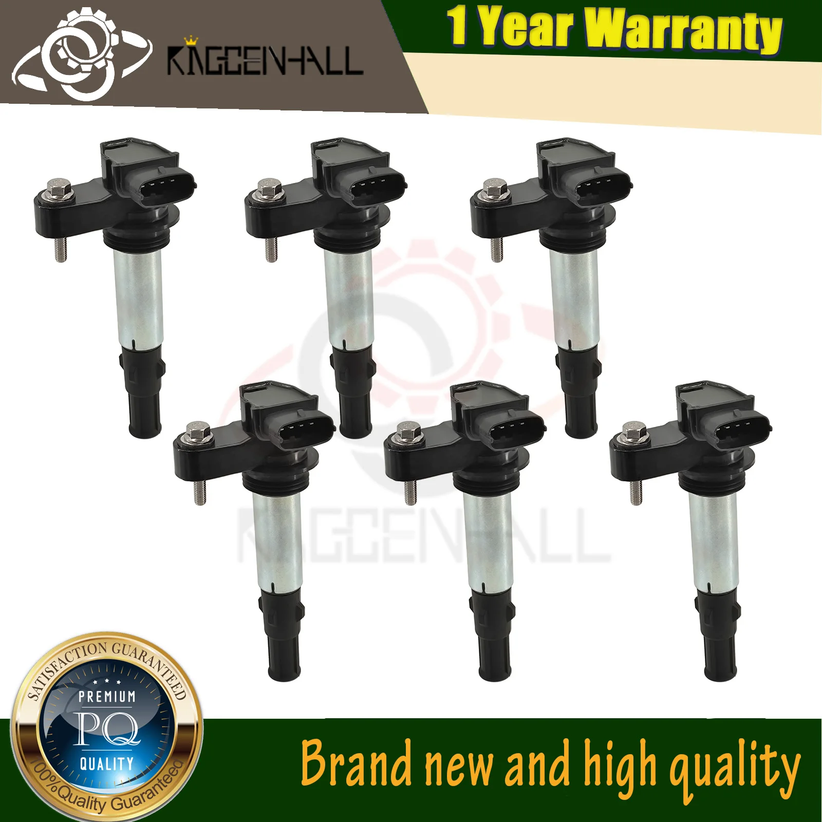 

6PCS 12613057 Ignition Coil For ALFA ROMEO 159 Sportwagon BRERA SPIDER 939 3.2 JTS 3.2JTS CADILLAC SRX STS CTS 2.8 3.6 12629037