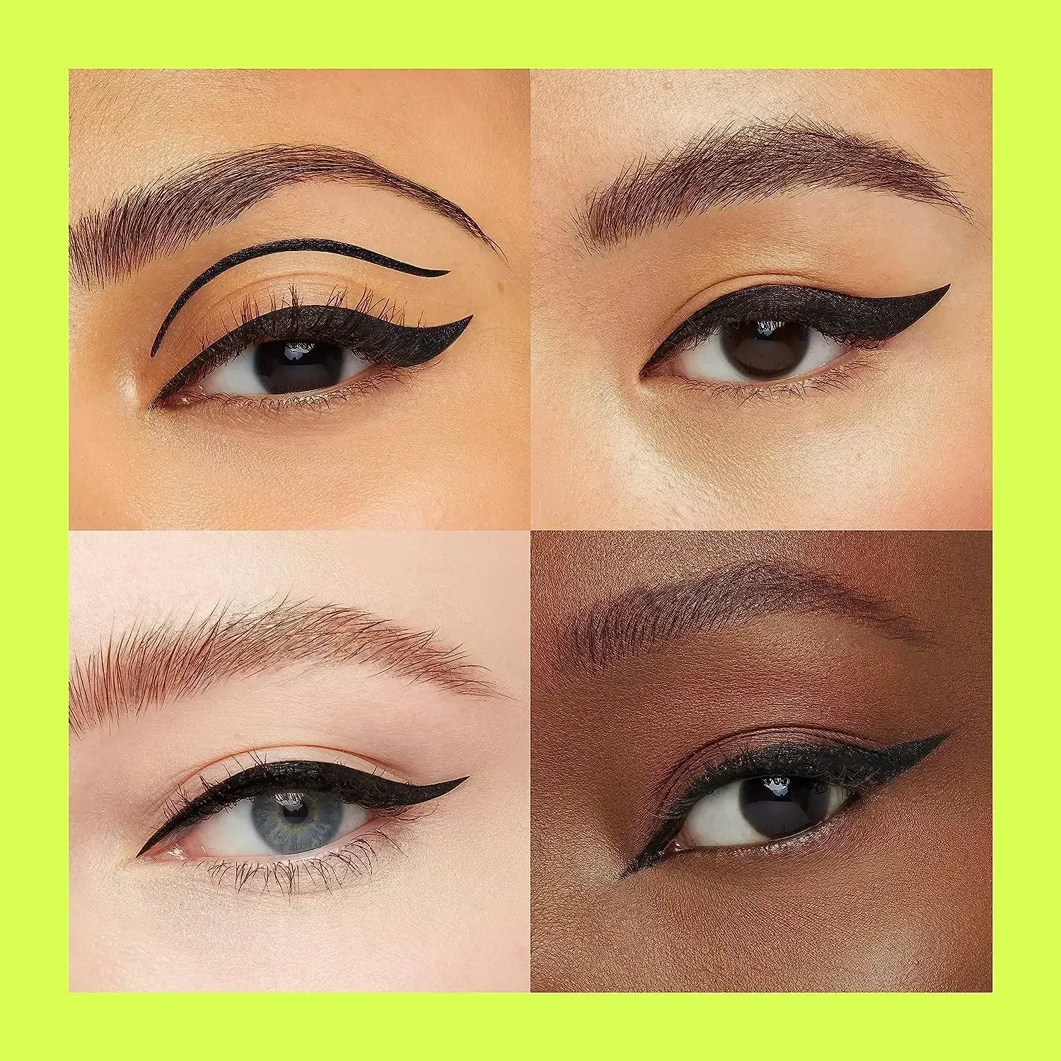 Delineador de ojos DE MAQUILLAJE PROFESIONAL, Delineador de ojos líquido resistente al agua - Negro, Delineador de ojos con tinta vegana, Delineador impermeable y resistente a las manchas