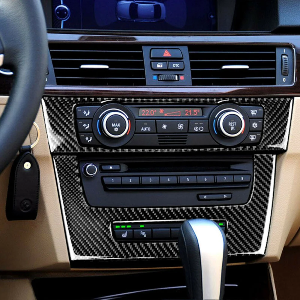 

Interior Carbon Fiber CD Panel Trim For For For For BMW 3 Series E90 E92 E93 2005 2012 Stylish and Unique Design
