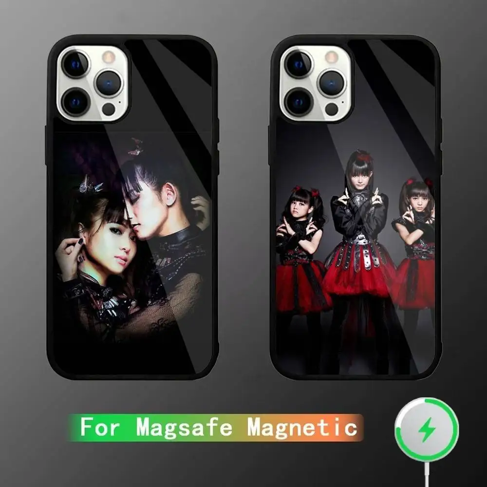 

B-BABYMETAL Rock Band Phone Case For iPhone 16,15,14,13,12,11,Pro,Max,Plus,Mini,SE New Magsafe Magnetic Wireless Charging