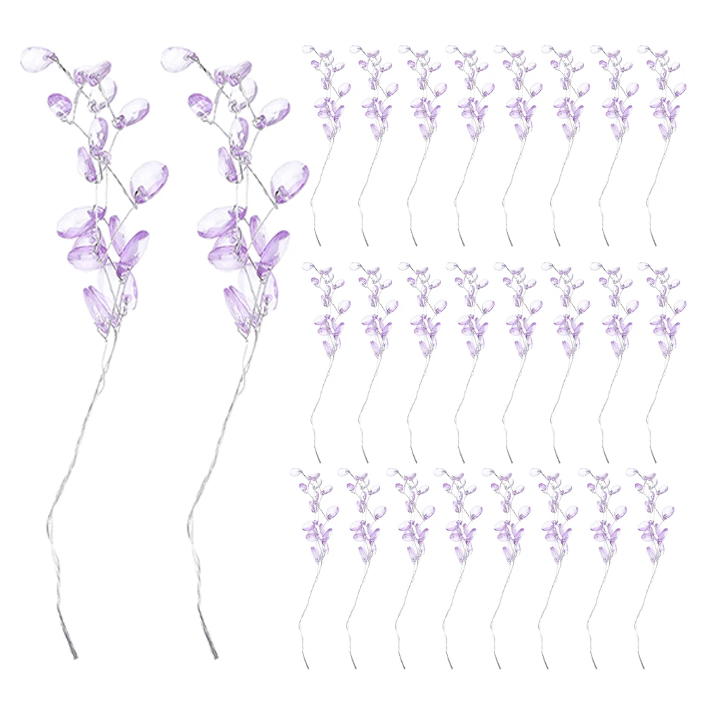 

100pcs White Table Centerpieces Bead Flower Artificial Pearl Branches for Home Wedding Decor Table Centerpieces