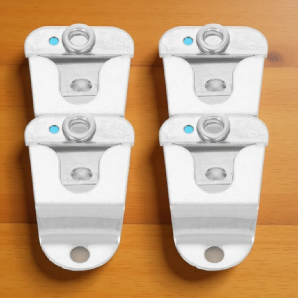 

4pcs Microphone Cb Radio Hangers Hooks Mic Hanger Clips Radio Mobile Ham With Screws Metal Lightweight Easy Install