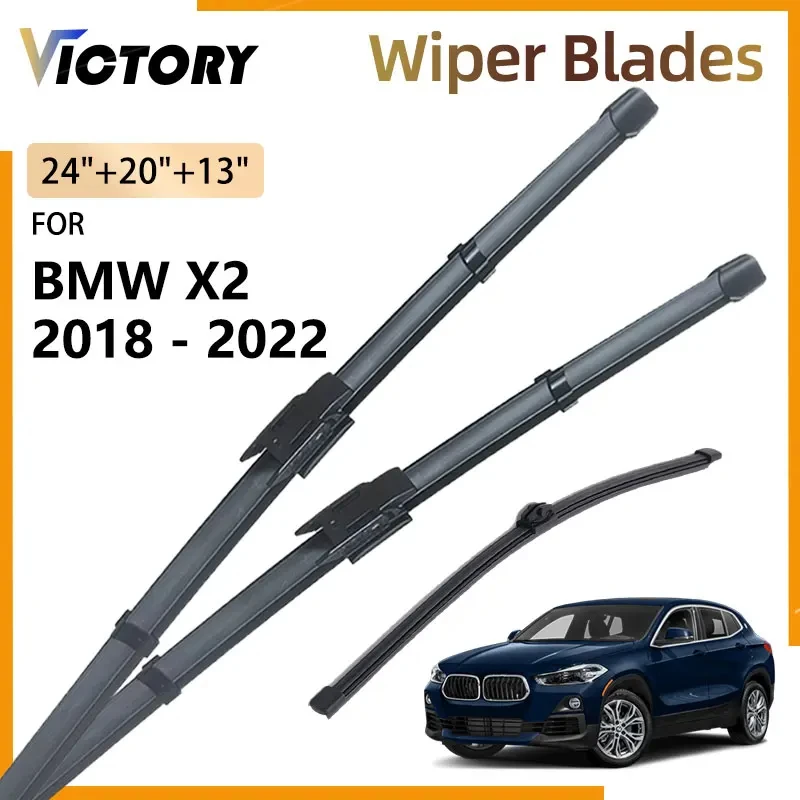 Front Rear Wiper Blades For BMW X2 F39 M Sport 2018 2019 2020 2021 2022 Accessories Windshield Windscreen Window Brush 24