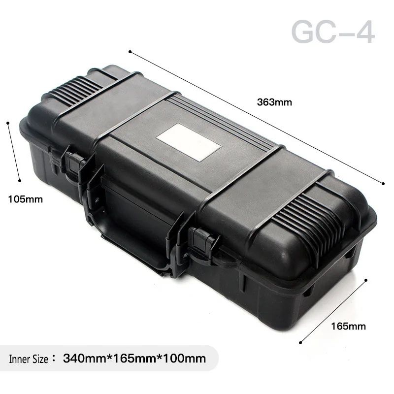 Tactical Safety Gun Bag Case Shockproof Box Storage Foam Instrument Tool Box Hunting Equipment Protective Sealed Box with Sponge