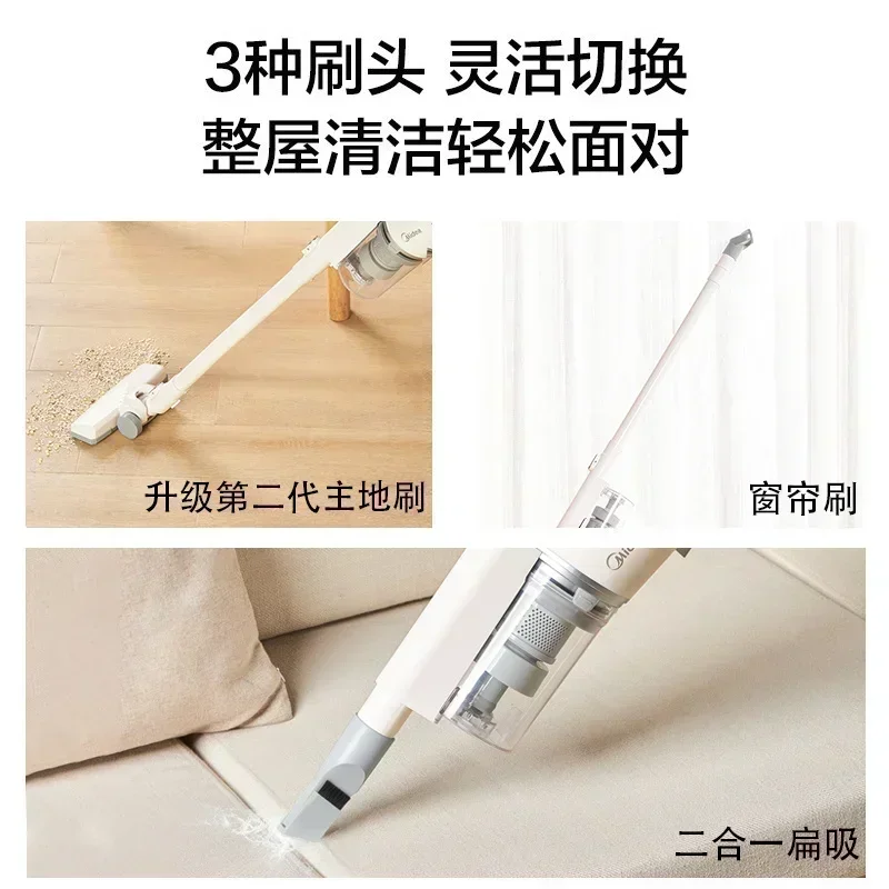 New vacuum cleaner. For home use. Big suction power. Small handheld push rod 2-in-1. Carpet and pet cat hair vacuum cleaner.