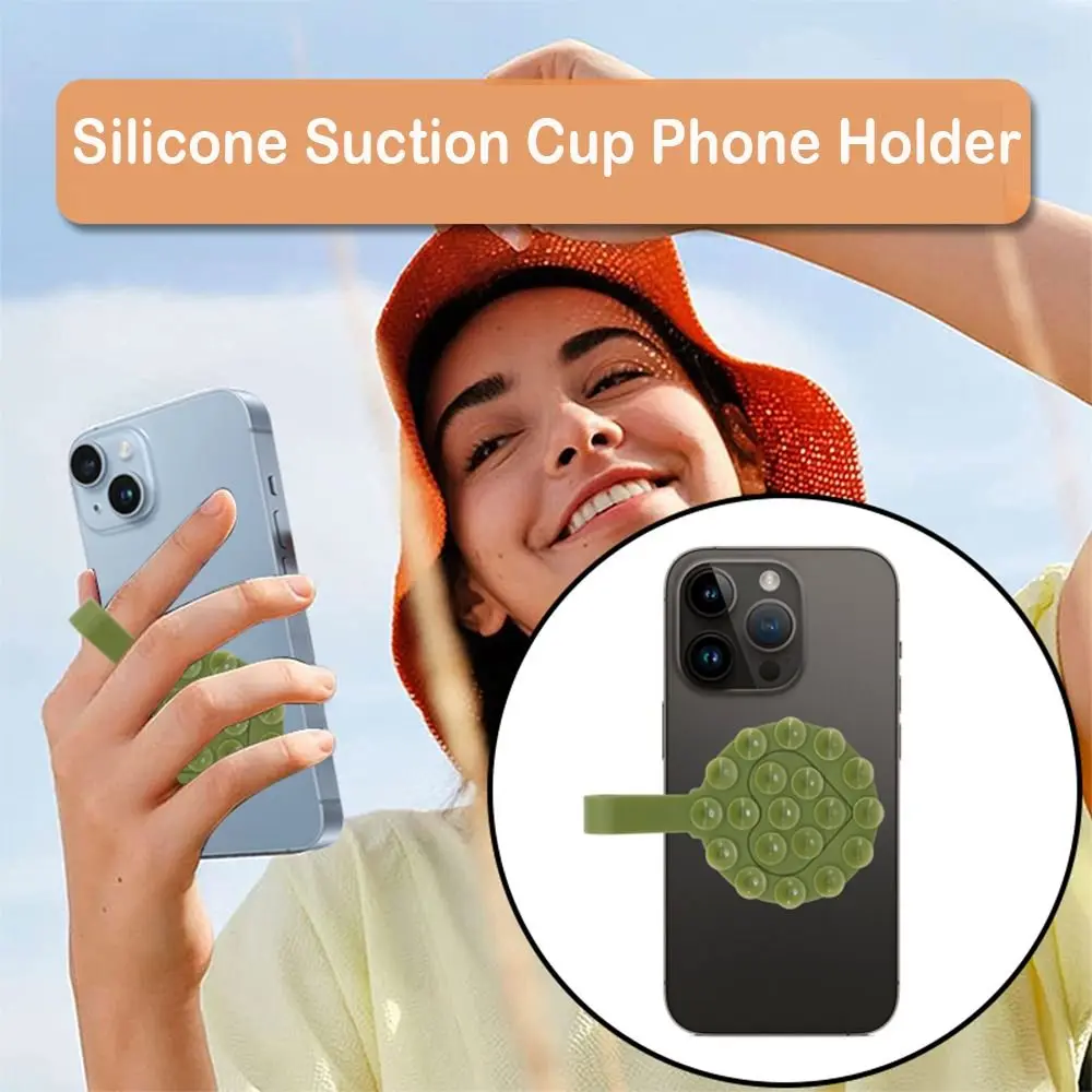 Suction Cup Bracket Silicone Suction Pad Durable Double-Sided Mobile Phone Fixed Pad Multifunction Anti-Slip Holder