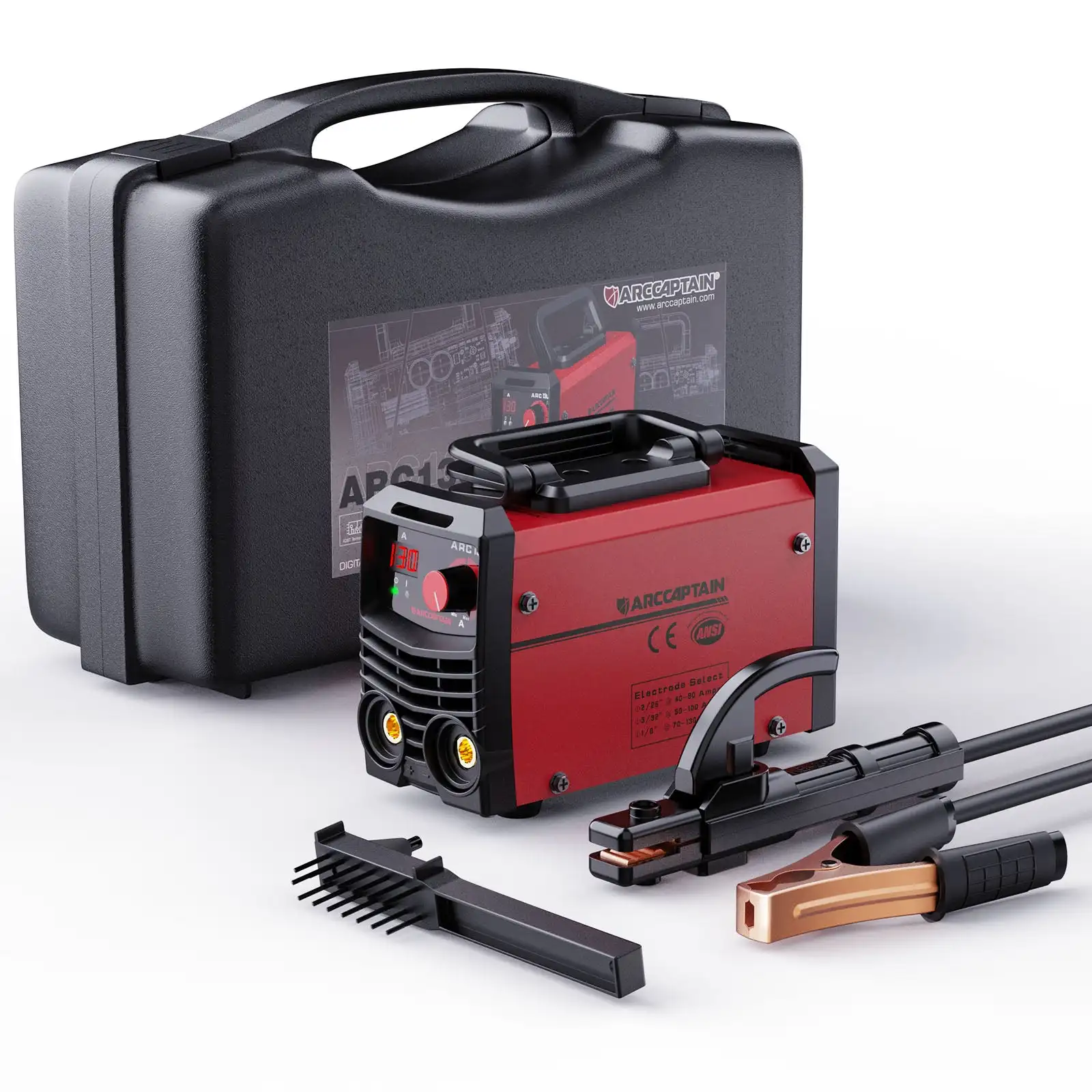 

ARCCAPTAIN ARC130 110V 130A Mini Stick Welder Portable MMA ARC Welder Machine IGBT Inverter Welding Machine