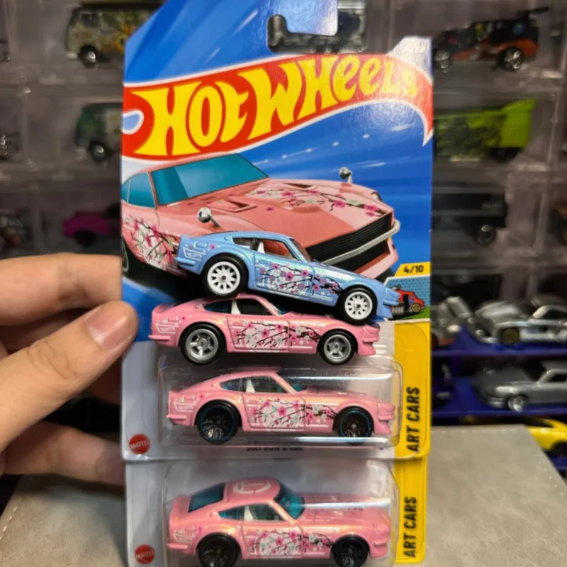 Hot Wheels Datsun 240z No.62/250 Hw Art Cars Dodg E Charger R/T Pink Diecast Model Car Collection Vehicle Toy For Hobbyist Toy