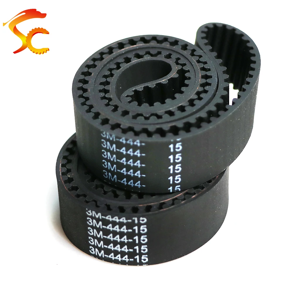 HTD 3M Timing Belt 444/447/450/453/456/459/462/465/468/471mm width 3~30mm for 3D Printer CNC Closed Loop Industrial Belt