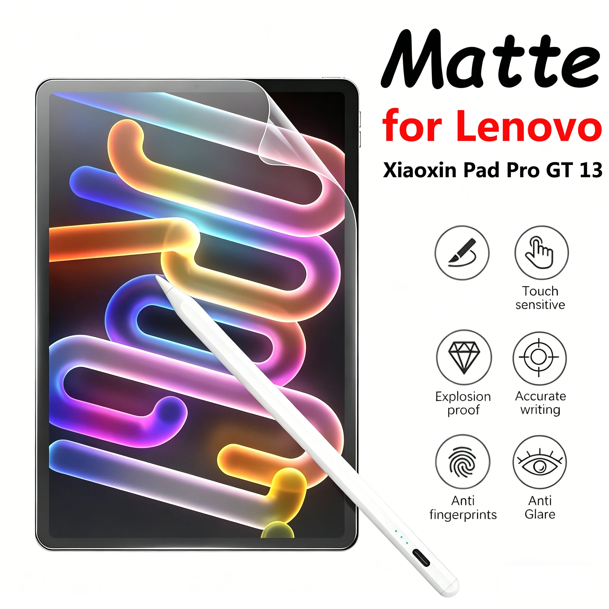 

Paper Like Film Screen Protector Film Matte for Lenovo Xiaoxin Pad Pro 13 GT 13 Idea Tab Pro Gen 2 11 12.7 Not Tempered Glass
