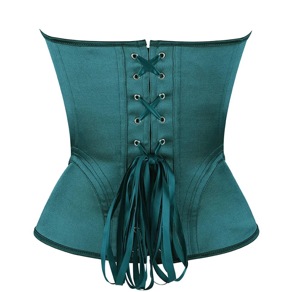 Becirzet Elegantes Damen-Korsett-Top, trägerlos, mit BH, atmungsaktiv, mit Schnürung, Bauchkontrolle, Taillenformer, Bustier. – Detail 26
