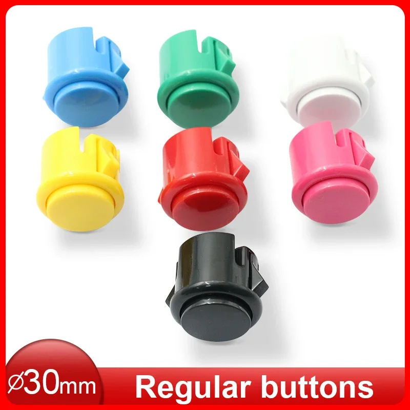 50/100PCS 24mm 30mm Arcade Push Button Switch Baolian Circle Buttons Switch For Arcade Arcade Vending Machine Jamma Retro Consol