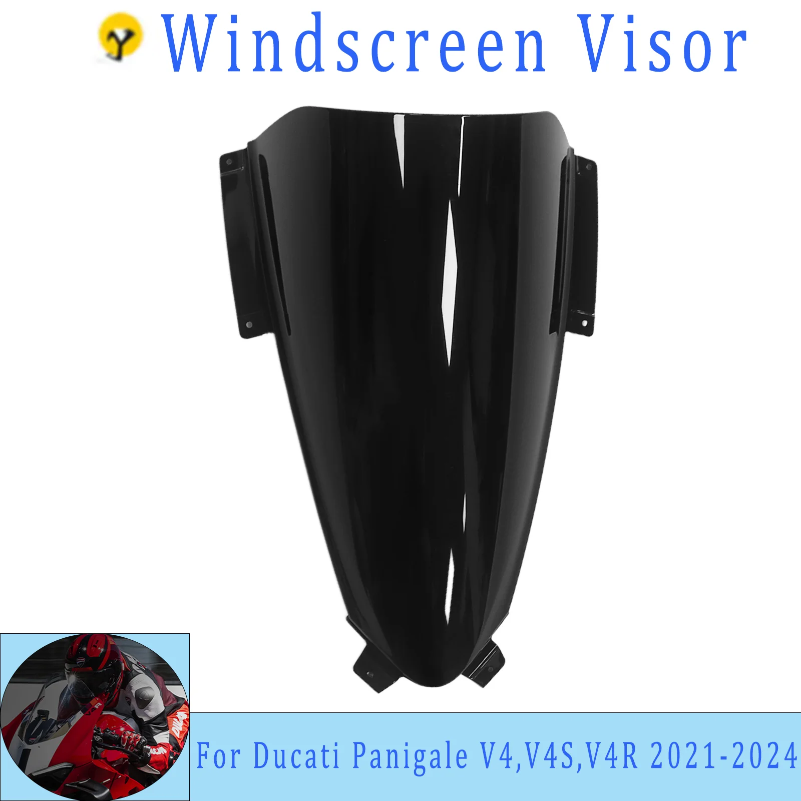 ducati-パニガーレ-v4-r-s-v4s-v4r-2020-2021-2022-2023-2024-レーシングオートバイフロントガラスフロントガラスウインドディフレクター