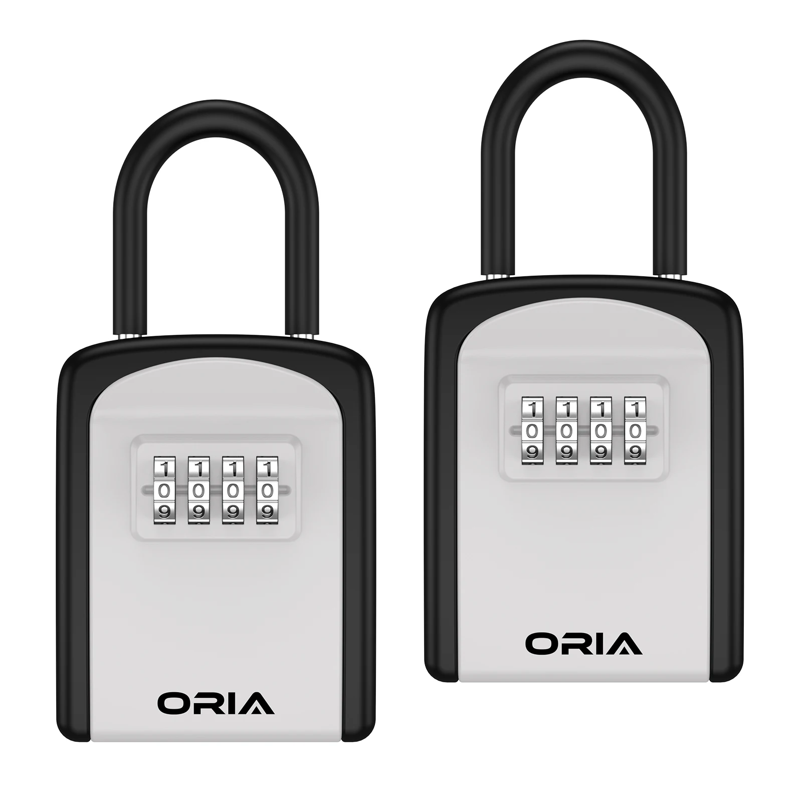 2PCS ORIA Outdoor Password Key Box Waterproof Key Safe Lock Box Key Code Box Key Storage Lock Box 4 Digit Combination Boxs