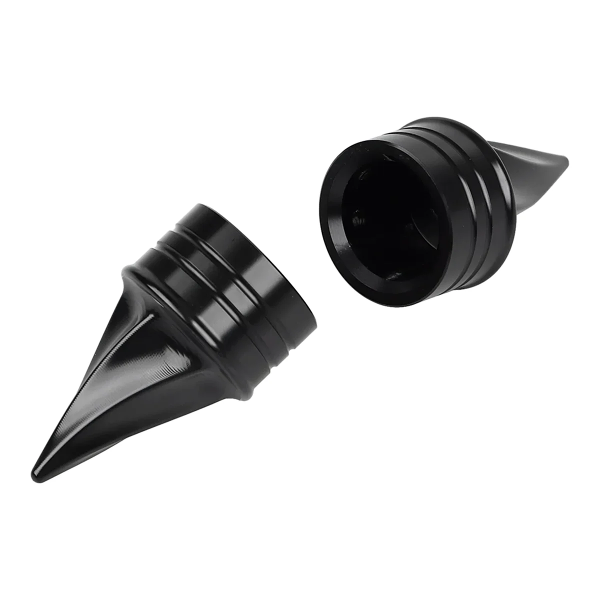 Zwarte voorasdop moerafdekking voor Street Glide Road Low