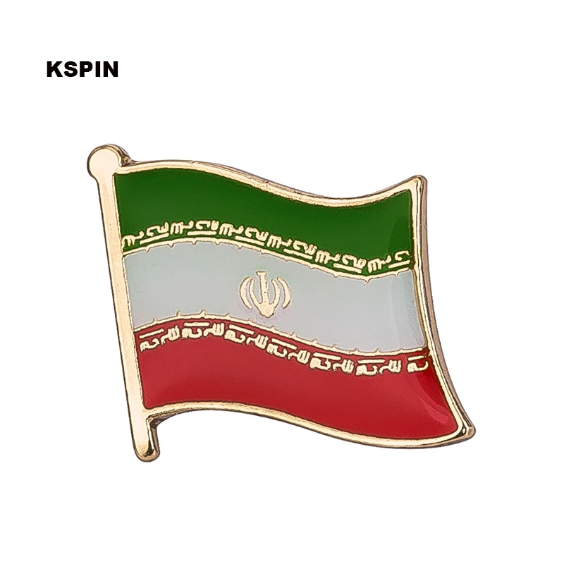 Iran Flag Badge Pin…