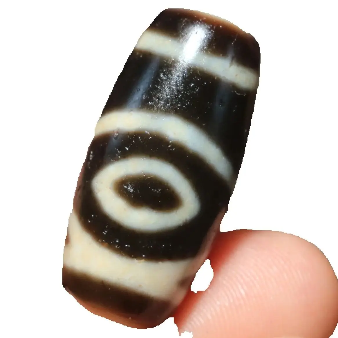 

CONGXINZAI100500903775110 Tibetan Old Agate Buddha Eyed 1 Eyed Tiger Tooth Old Method Totem DZi Bead Amulet For Making Bracelet