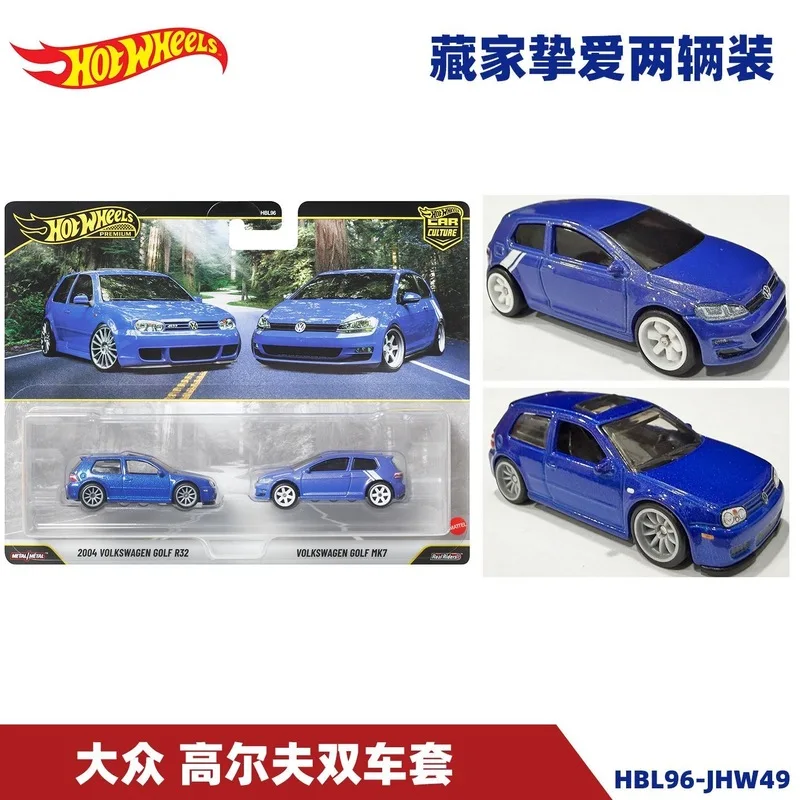 Hot Wheels Premium Car Culture Back To The Future Volkswagen Golf Ford Anglia Exclusive 2-Pack Hbl96 Toy Gift Model Car view 3