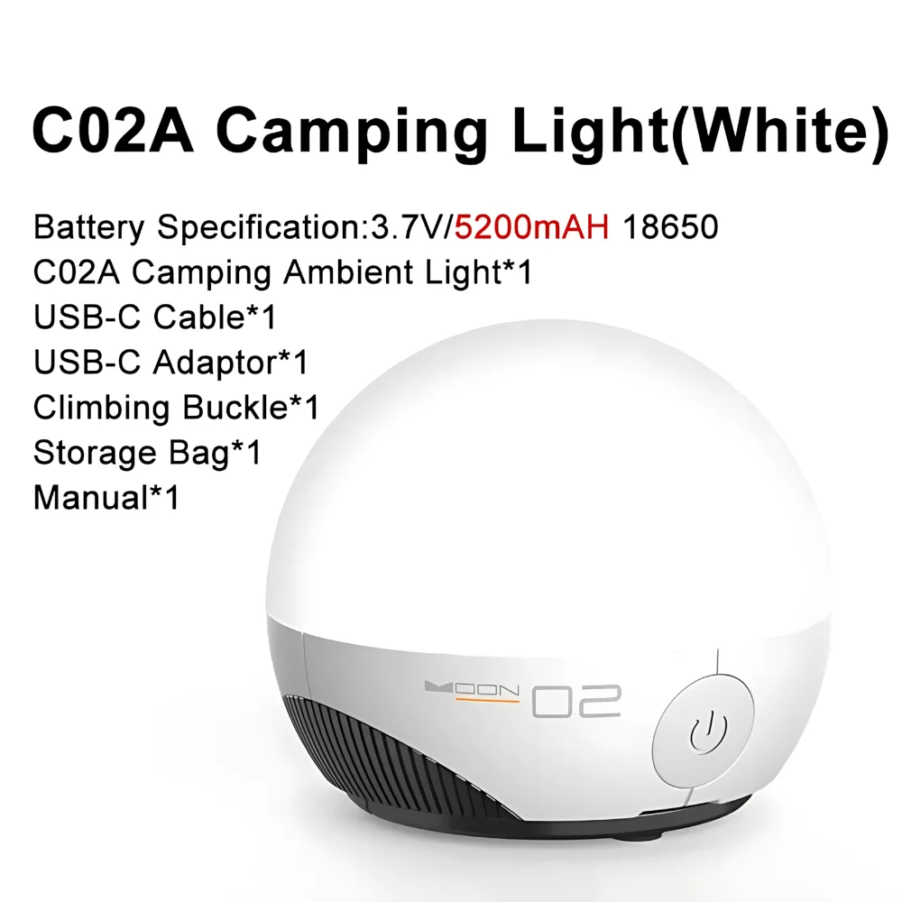 

Touch Control Portable Camping Light Long Battery Life With Hook Rechargeable Light Emergency Portable Mini Lantern