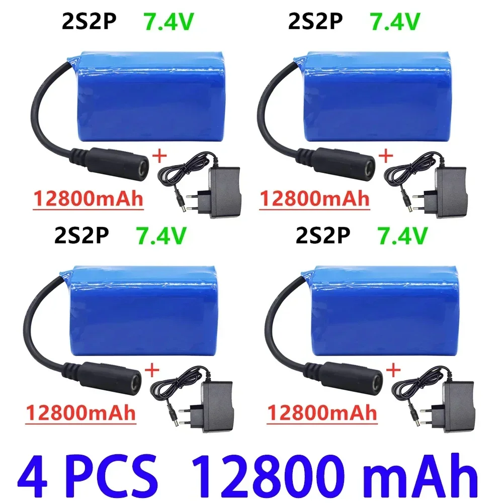 Upgrade 7.4 V 12800mah Lipo Battery for T188 2011-5 T888 V007 H18 C18 Remote Control Fishing Bait Boats Spare Parts