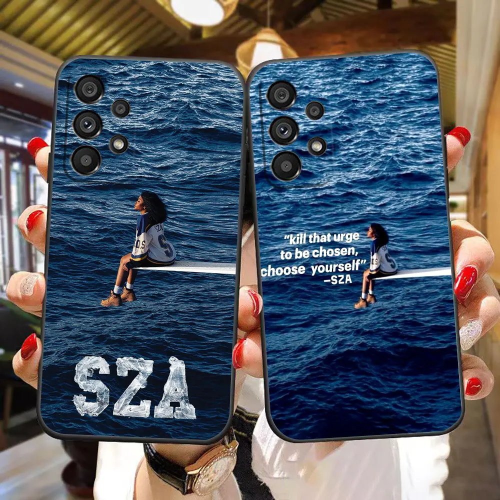 Singer Stunning SZA SOS Phone Case For Samsung A56 A55 A53 A52 A71 A72 A73 A51 A37 A36 A35 A34 A32 A26 A23 A22 A16 A15 A14 Cover