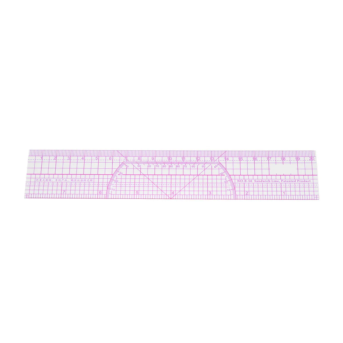 Plastic Measuring Ruler Tool For Ruler Multifunction Scale High Accuracy Sturdy No Edge Home School Office
