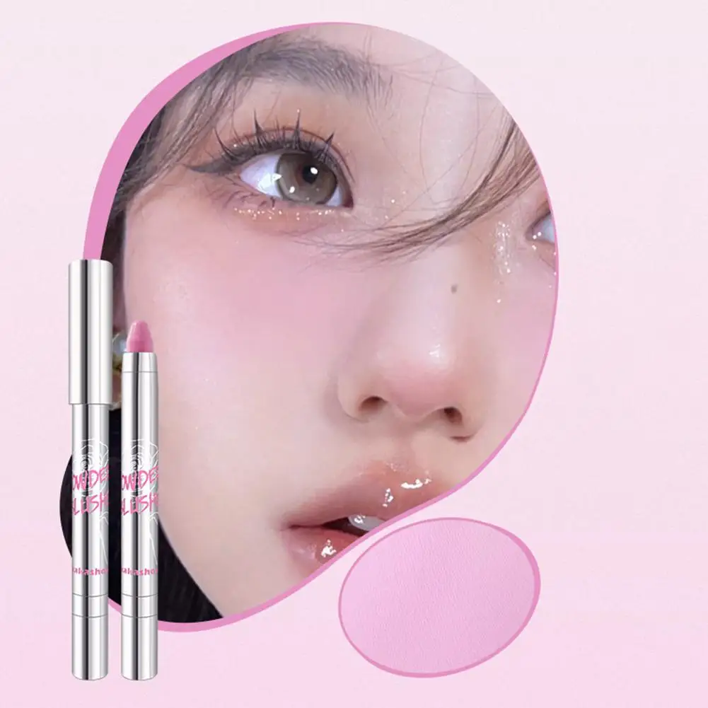 Blush Eyeshadow Pencil Cheek Eyes Base Contour Tint Blush Peach Korea Sweet Girl Stick Rouge Makeup Pen Face Pink Cosmetic K2K8