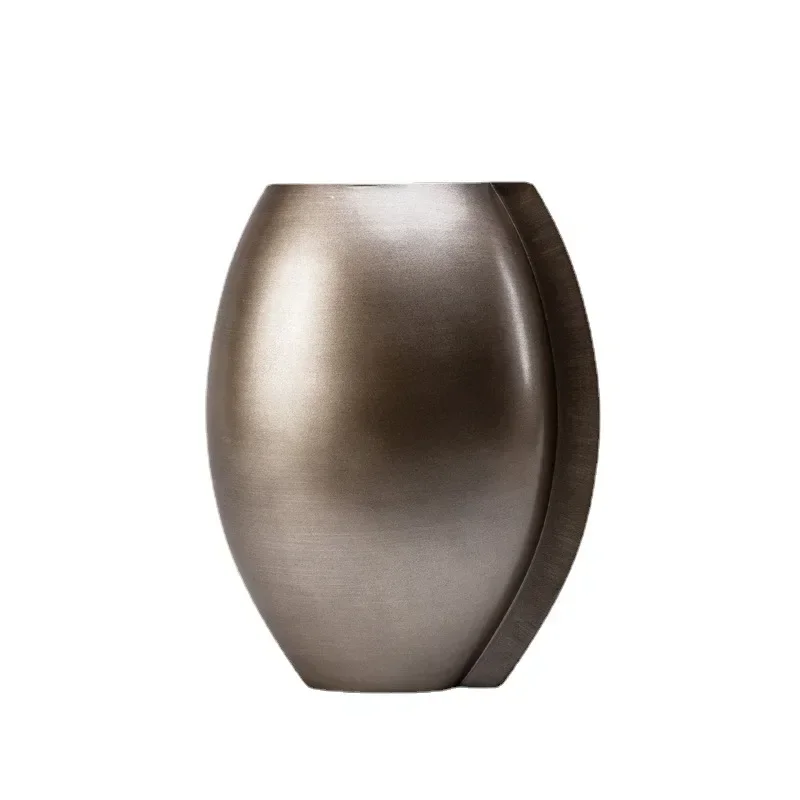 Glossy flower device, abstract dried flower vase, creative home furnishing hotel handicraft ornament, resin vase
