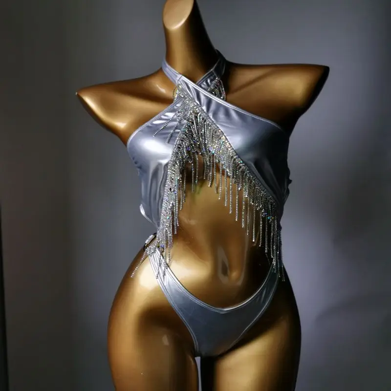 Body Jewelry Sexy Bra Chain Tassel Swimsuit Party Club Dance Body Accessory Attractive Chest Chain Women's Underwear Accessory