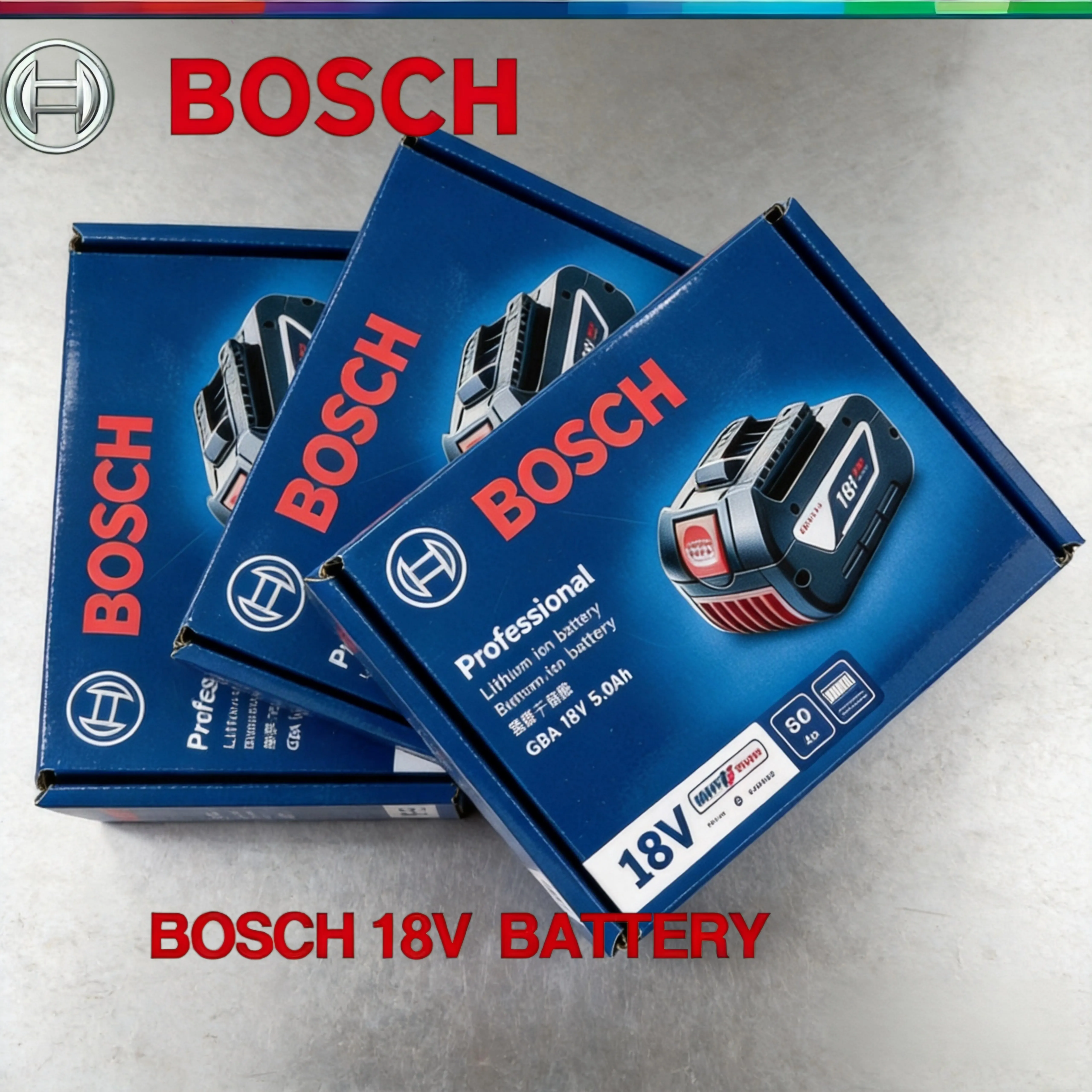 Original Bosch 18V 6.0Ah Lightweight Compact Genuine Battery, Perfect for DIY Home Repair, Fits BAT609G BAT610G GSR18V-LI Tools