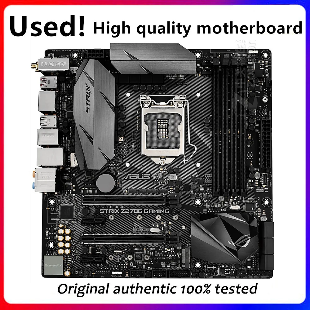 For Asus ROG STRIX Z270G GAMING Z270G Original Used Desktop Intel Z270 Z270M DDR4 Motherboard LGA 1151  i7/i5/i3 USB3.0 SATA3