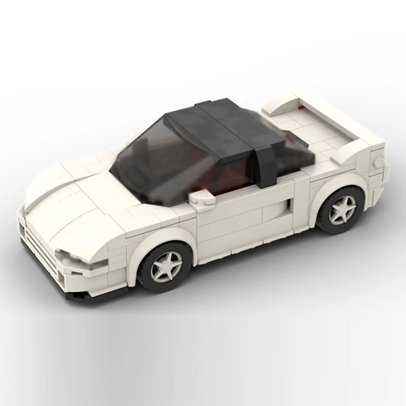 سرعة سباق السيارات نموذج MOC قوالب بناء NSX الأبيض سيارة رياضية وحدات التكنولوجيا الأطفال هدايا العيد تجميع اللعب البدلة