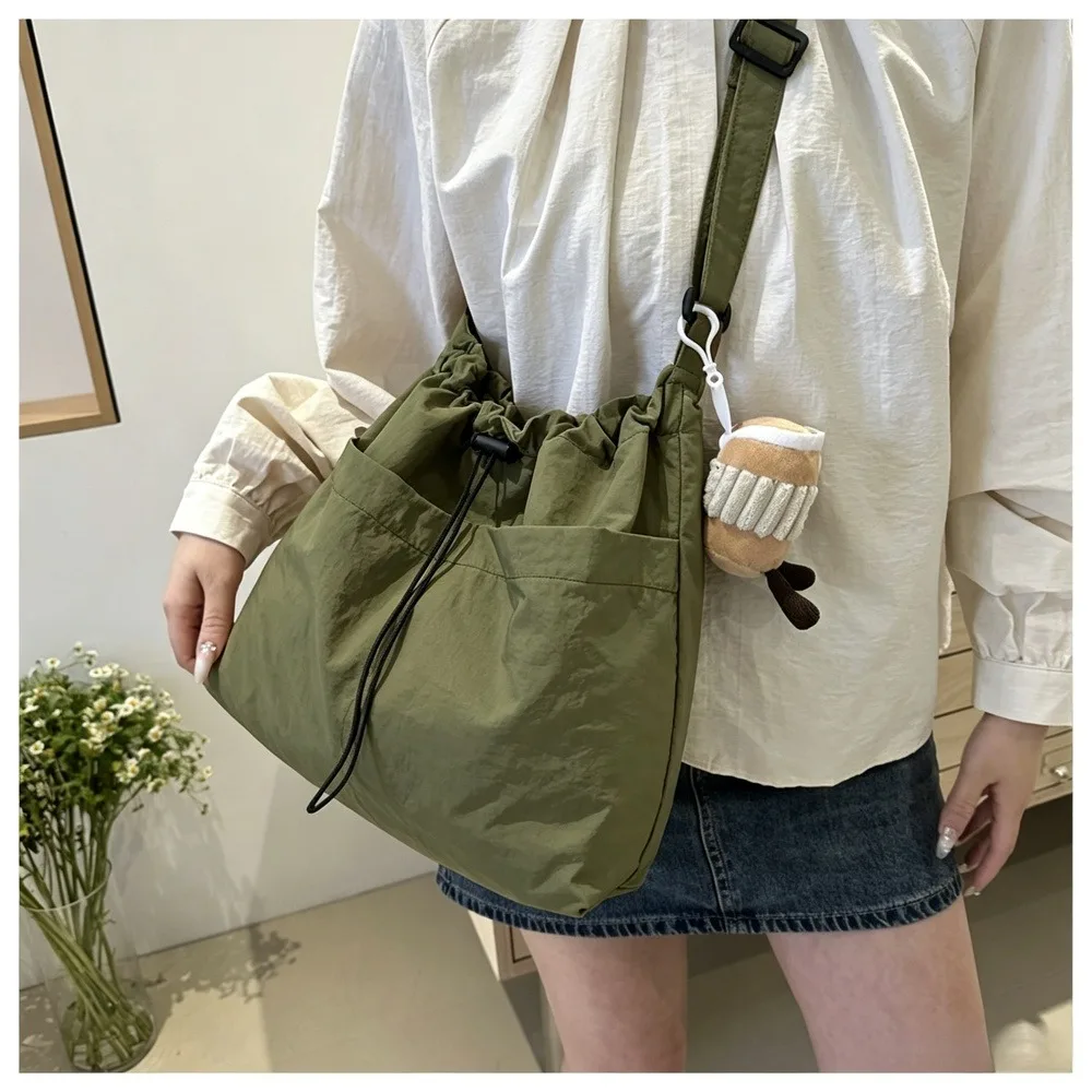 Women Large Capacity Casual Canvas Tote Bag Green 1 Pack, Simple Versatile Shoulder Crossbody Handbag for Work & Shopping