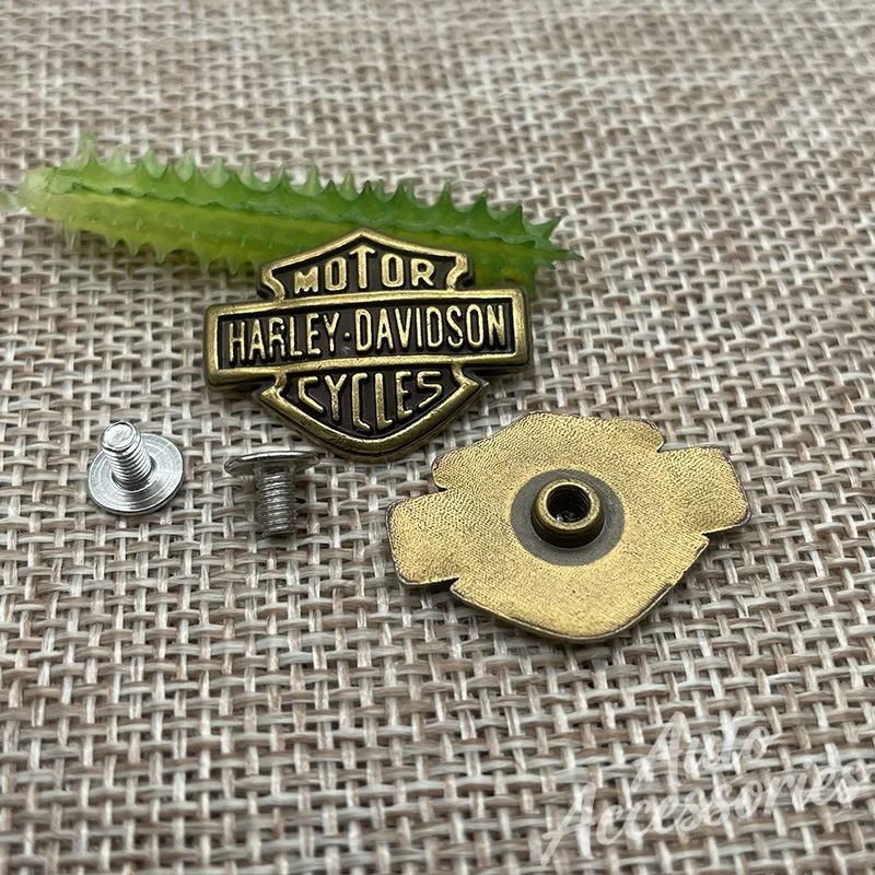 For Harley Davidson PA 1250S Motorcycle Badge Decoration Buckle DIY Refit Backpack Clothing Waistband Retro Fixing Screw Buckle view 6