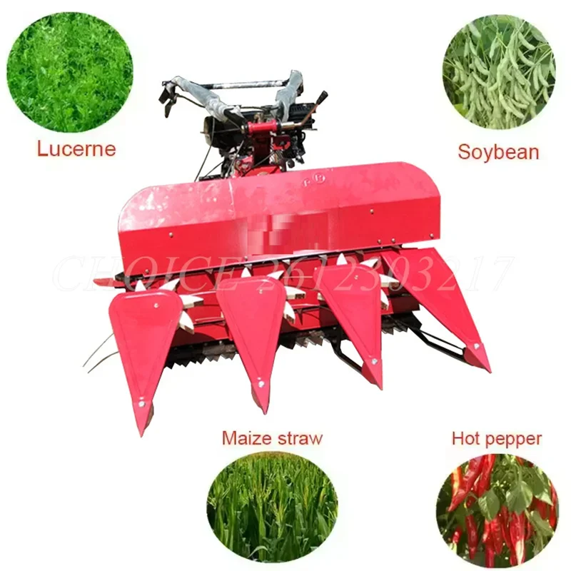 

High Quality Agricultural Chili Rice Wheat Combine Hand Reaper Harvester Machinery Paddy Corn Forage Grass Cutter Machine