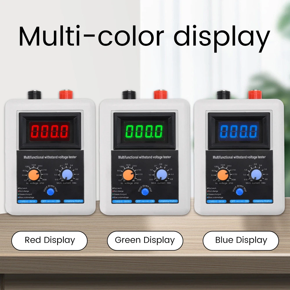 

0V-3500V Digital Voltmeter IGBT Voltage Transistor Tester Diode MOS Transistor Built-in 700mA Li-ion Battery Voltage Tester