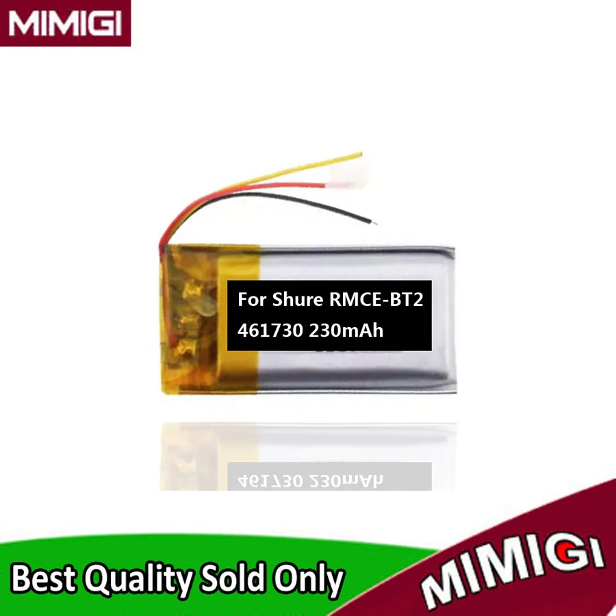 

Original Replaces 230mAh 461730 Battery For Shure RMCE-BT2