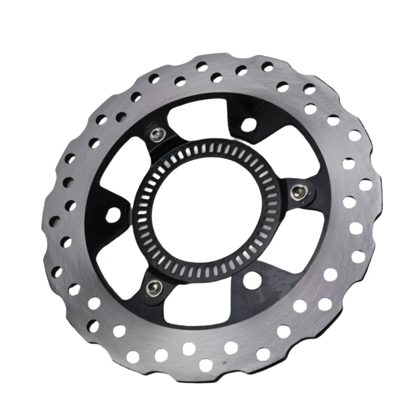 

219mm Motor Silver Rear Brake Disc Rotor For Kawasaki Z300 EX300 Ninja ABS KLE 300 Versys-X 125 400 250 SL