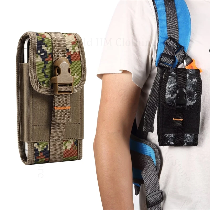 

Camouflage Case Phone Pouch For Redmi 15C 14R 14C 13X 12 11 10A 10C 9AT 10X Pro 5G Molle Tactical Pack Card Slot Belt Waist Bag