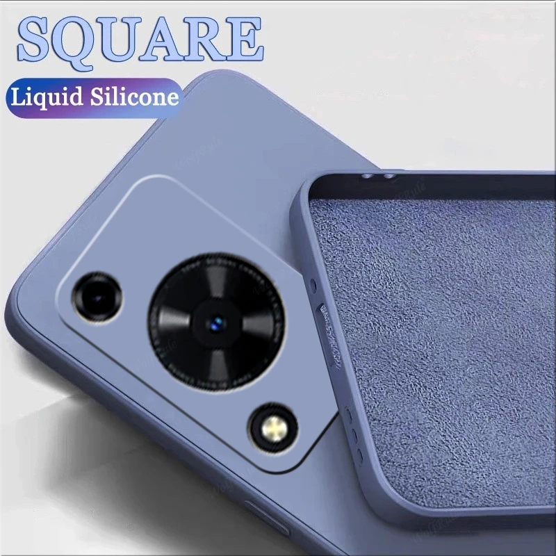 For Huawei Nova Y72 Case Cover Huawei Nova Y72 Capas Lens Protective TPU Liquid Silicone Soft Cover Huawei Nova Y 72 Y72 Fundas