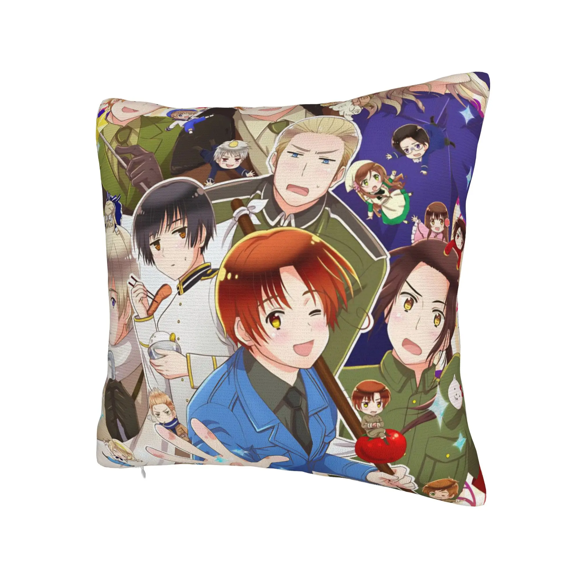 Decorative Pillowcase Hetalias Axis Powers Merch Car  Pillow Case Cover Zippered Multiple Sizes