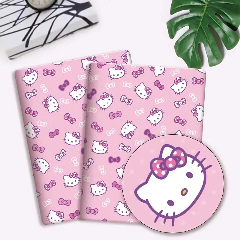 Sanrio fabric 140x50CM Cartoon cotton fabric Patchwork Tissue Kid Home Textile Sewing Doll Dress Curtain Polyester cotton Fabric